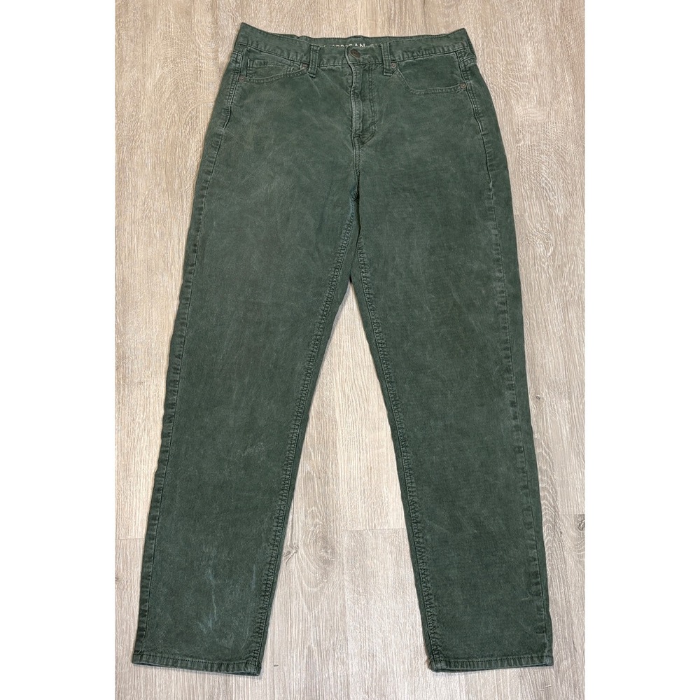 American Eagle Mom Jean Corduroy Super Stretch‎ High Rise Pants Womens 4 Reg